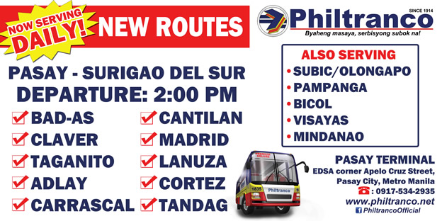 Manila to Tandag Surigao del Sur by Bus